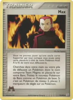 Max — carte 73 de l’extension EX Team Magma vs Team Aqua