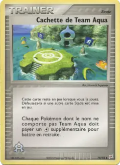 Cachette de Team Aqua — carte 78 de l’extension EX Team Magma vs Team Aqua