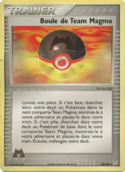 Boule de Team Magma — carte 80 de l’extension EX Team Magma vs Team Aqua