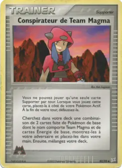 Conspirateur de Team Magma — carte 82 de l’extension EX Team Magma vs Team Aqua