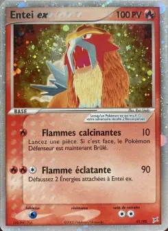 Entei ex — carte 91 de l’extension EX Team Magma vs Team Aqua