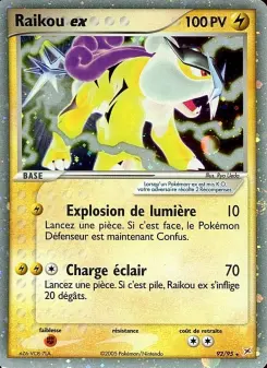 Raikou ex — carte 92 de l’extension EX Team Magma vs Team Aqua