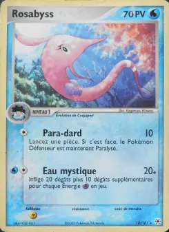 Rosabyss — carte 18 de l’extension EX Légendes Oubliées