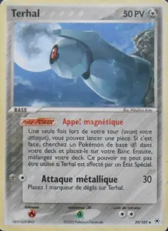 Terhal — carte 29 de l’extension EX Légendes Oubliées