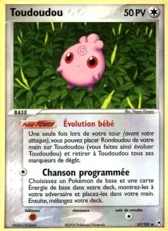 Toudoudou — carte 37 de l’extension EX Légendes Oubliées