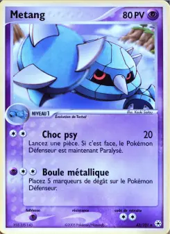 Metang — carte 43 de l’extension EX Légendes Oubliées