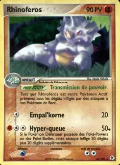 Rhinoferos — carte 46 de l’extension EX Légendes Oubliées