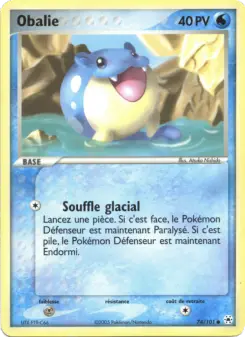 Obalie — carte 74 de l’extension EX Légendes Oubliées