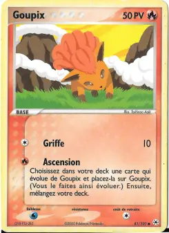 Goupix — carte 81 de l’extension EX Légendes Oubliées