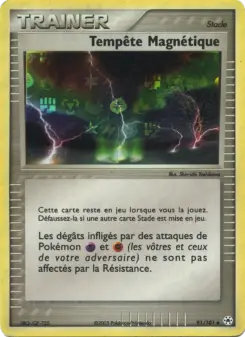 Tempête Magnétique — carte 91 de l’extension EX Légendes Oubliées