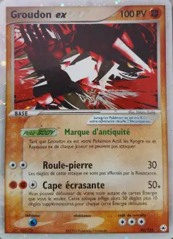 Groudon ex — carte 93 de l’extension EX Légendes Oubliées