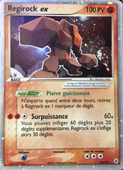 Regirock ex — carte 98 de l’extension EX Légendes Oubliées