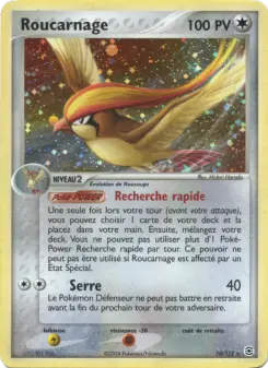 Roucarnage — carte 10 de l’extension EX Rouge Feu & Vert Feuille