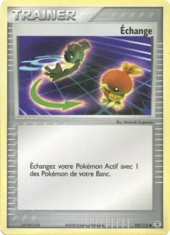 Échange — carte 102 de l’extension EX Rouge Feu & Vert Feuille