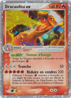 Dracaufeu ex — carte 105 de l’extension EX Rouge Feu & Vert Feuille
