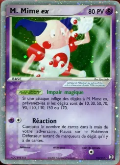M. Mime ex — carte 110 de l’extension EX Rouge Feu & Vert Feuille