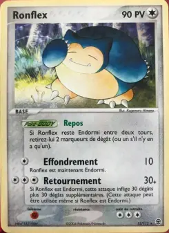 Ronflex — carte 15 de l’extension EX Rouge Feu & Vert Feuille