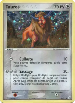 Tauros — carte 16 de l’extension EX Rouge Feu & Vert Feuille