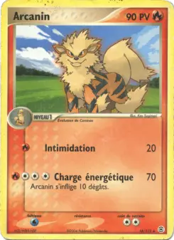 Arcanin — carte 18 de l’extension EX Rouge Feu & Vert Feuille