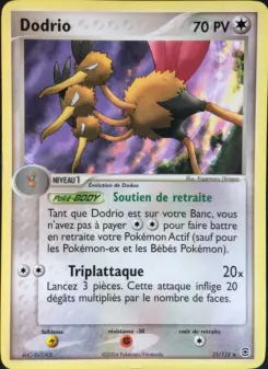 Dodrio — carte 21 de l’extension EX Rouge Feu & Vert Feuille