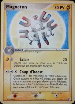 Magneton — carte 27 de l’extension EX Rouge Feu & Vert Feuille