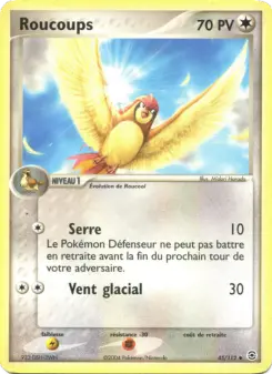Roucoups — carte 45 de l’extension EX Rouge Feu & Vert Feuille