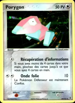 Porygon — carte 47 de l’extension EX Rouge Feu & Vert Feuille