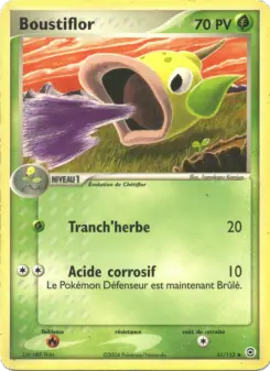 Boustiflor — carte 51 de l’extension EX Rouge Feu & Vert Feuille