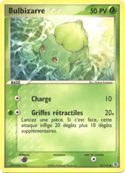 Bulbizarre — carte 55 de l’extension EX Rouge Feu & Vert Feuille