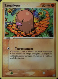 Taupikeur — carte 61 de l’extension EX Rouge Feu & Vert Feuille