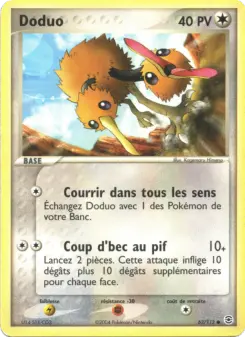 Doduo — carte 62 de l’extension EX Rouge Feu & Vert Feuille