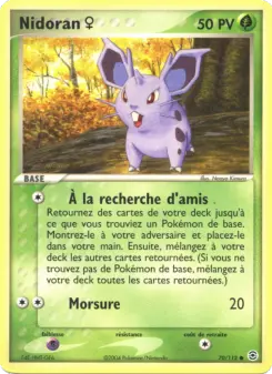 Nidoran ♀ — carte 70 de l’extension EX Rouge Feu & Vert Feuille