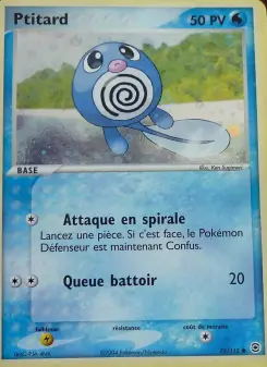 Ptitard — carte 75 de l’extension EX Rouge Feu & Vert Feuille