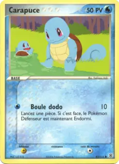 Carapuce — carte 82 de l’extension EX Rouge Feu & Vert Feuille