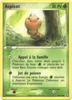 Aspicot — carte 86 de l’extension EX Rouge Feu & Vert Feuille