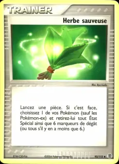 Herbe sauveuse — carte 93 de l’extension EX Rouge Feu & Vert Feuille