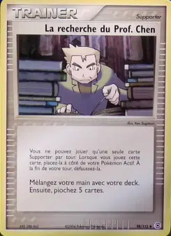 La recherche du Prof. Chen — carte 98 de l’extension EX Rouge Feu & Vert Feuille