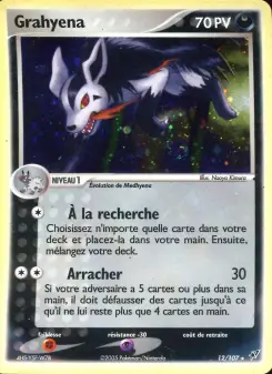 Grahyena — carte 12 de l’extension EX Deoxys