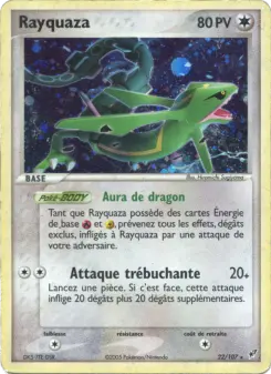 Rayquaza — carte 22 de l’extension EX Deoxys
