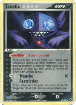 Tenefix — carte 23 de l’extension EX Deoxys