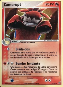 Camerupt — carte 4 de l’extension EX Deoxys