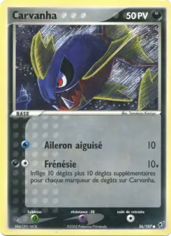 Carvanha — carte 56 de l’extension EX Deoxys