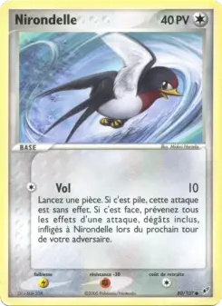 Nirondelle — carte 80 de l’extension EX Deoxys