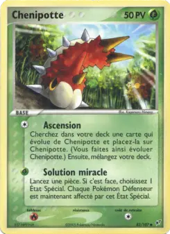 Chenipotte — carte 82 de l’extension EX Deoxys