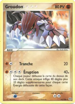 Groudon — carte 14 de l’extension EX Émeraude