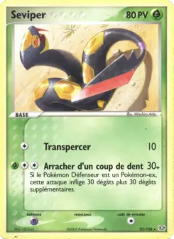 Seviper — carte 20 de l’extension EX Émeraude