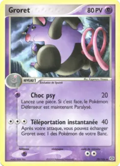 Groret — carte 29 de l’extension EX Émeraude