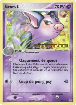 Groret — carte 30 de l’extension EX Émeraude