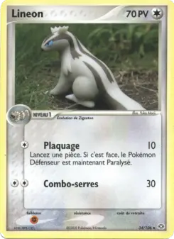 Lineon — carte 34 de l’extension EX Émeraude