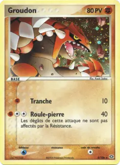 Groudon — carte 5 de l’extension EX Émeraude